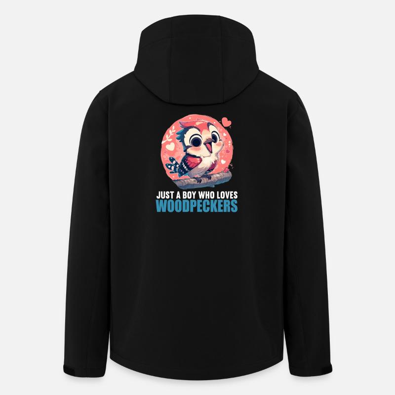 Spechte Specht - Recycelte Männer Softshell-Jacke von Stanley/Stella - Schwarz