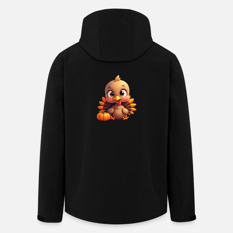 Thanksgiving Truthahn Baby - Recycelte Männer Softshell-Jacke von Stanley/Stella - Schwarz