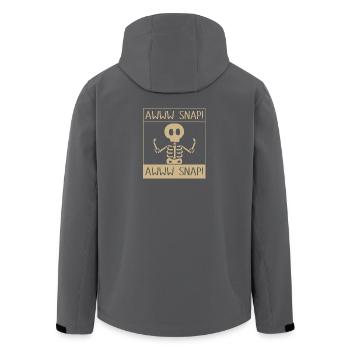 Arm Fracture Halloween Skeleton Bone Bone Fracture - Men’s Recycled Softshell Jacket by Stanley/Stella - black - Back - AI Model Male 185 light (185cm)