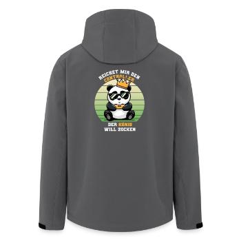 Gaming Reichet mir den controller zocken - Recycelte Männer Softshell-Jacke von Stanley/Stella - Schwarz - Hinten - AI Model Male 185 light (185cm)