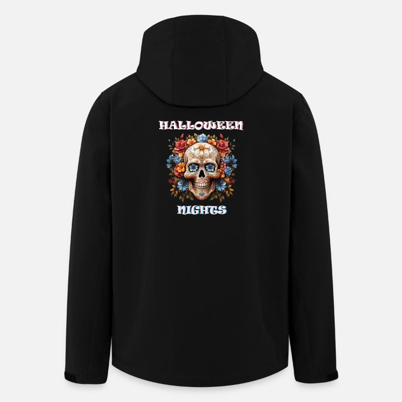 Halloween Skull Sugar Design - Recycelte Männer Softshell-Jacke von Stanley/Stella - Schwarz