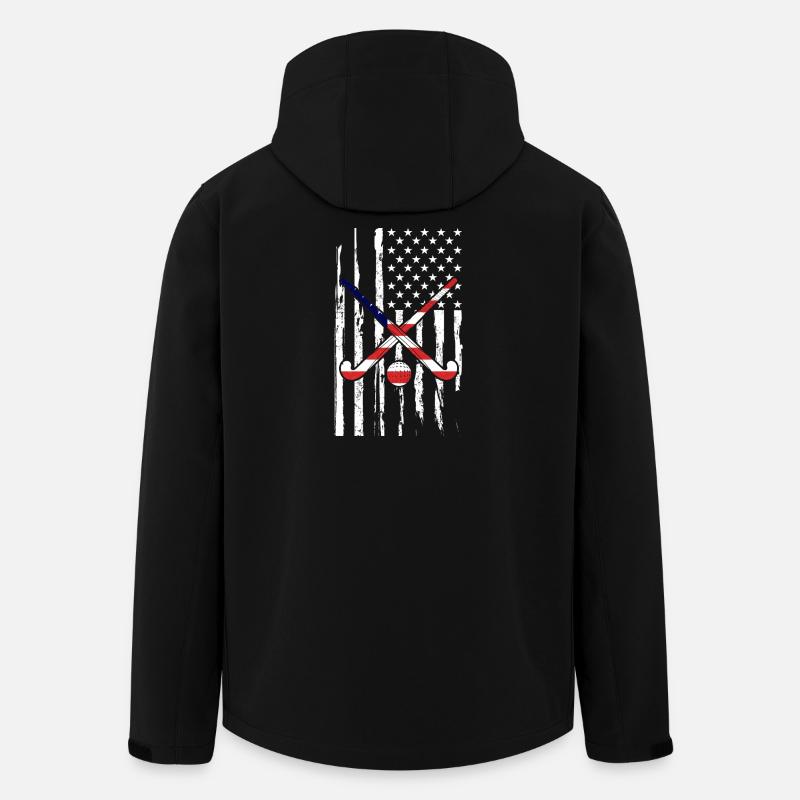 Eishockey Hockey Eishockeyspieler Geschenk  - Men’s Recycled Softshell Jacket by Stanley/Stella - black