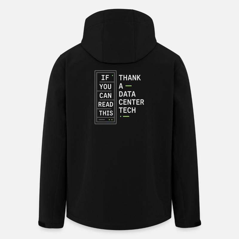 Netzwerkinfrastruktur Rack- Und Stack-ingenieur - Recycelte Männer Softshell-Jacke von Stanley/Stella - Schwarz