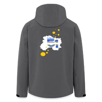 Die Marne 51 - Recycelte Männer Softshell-Jacke von Stanley/Stella - Anthrazit - Hinten - AI Model Male 185 light (185cm)