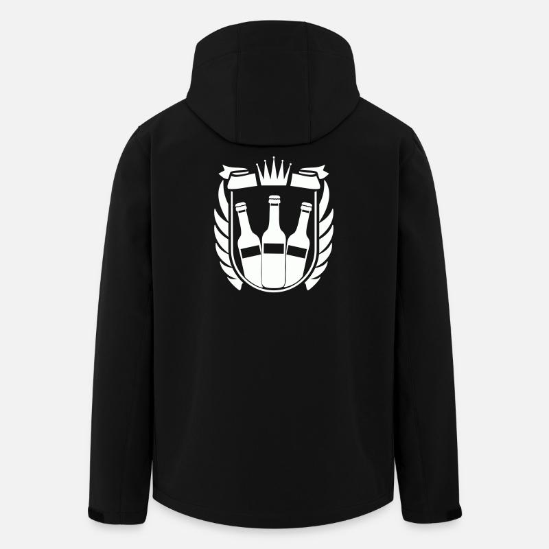 Armoiries de la bière - Veste softshell homme en polyester recyclé Stanley/Stella - noir