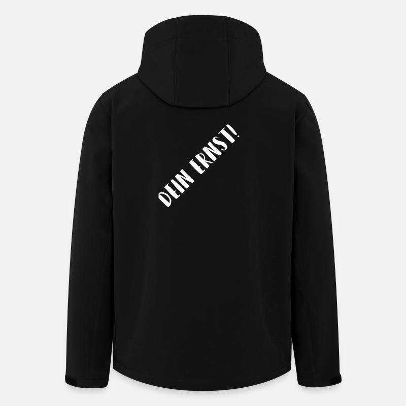 Votre faute de frappe Ernst Diagonal - Veste softshell homme en polyester recyclé Stanley/Stella - noir