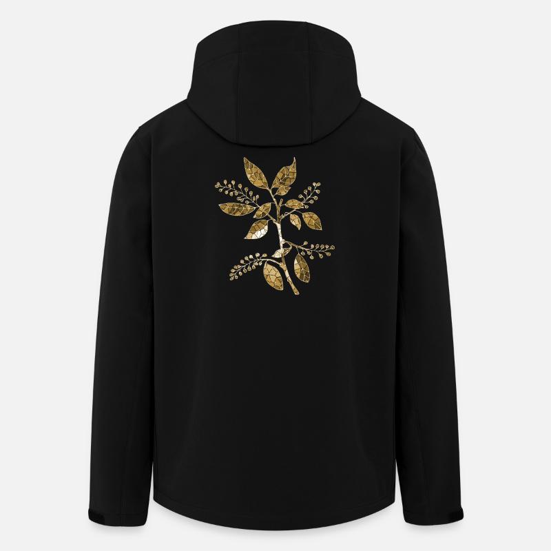 Blumen - Recycelte Männer Softshell-Jacke von Stanley/Stella - Schwarz