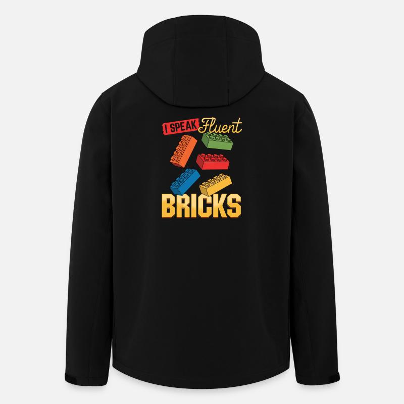 Blocs de construction Enfants Brick Builder - Veste softshell homme en polyester recyclé Stanley/Stella - noir