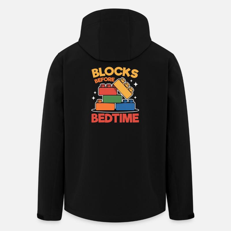 Building Blocks Kids Brick Builder - Men’s Recycled Softshell Jacket by Stanley/Stella - black