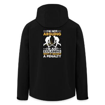 Hockey Hockey sur glace Cadeau pour joueur de hockey sur glace - Veste softshell homme en polyester recyclé Stanley/Stella - noir - Dos - AI Model Male 185 light (185cm)