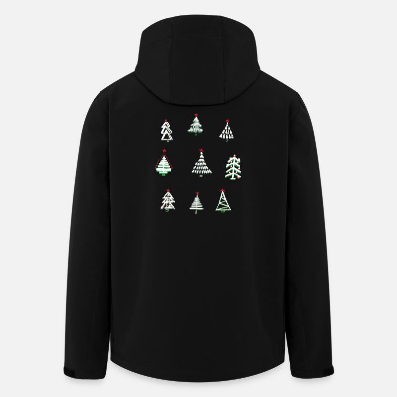 White Christmas - Men’s Recycled Softshell Jacket by Stanley/Stella - black
