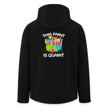 Funny Art Painter This Paint Is Quaint Drawing - Recycelte Männer Softshell-Jacke von Stanley/Stella - Schwarz - Hinten - AI Model Male 185 light (185cm)