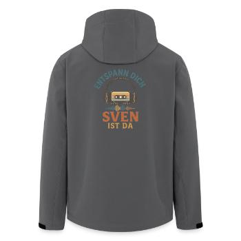 Lustiger Retro-Spruch für alle Svens - Recycelte Männer Softshell-Jacke von Stanley/Stella - Schwarz - Hinten - AI Model Male 185 light (185cm)