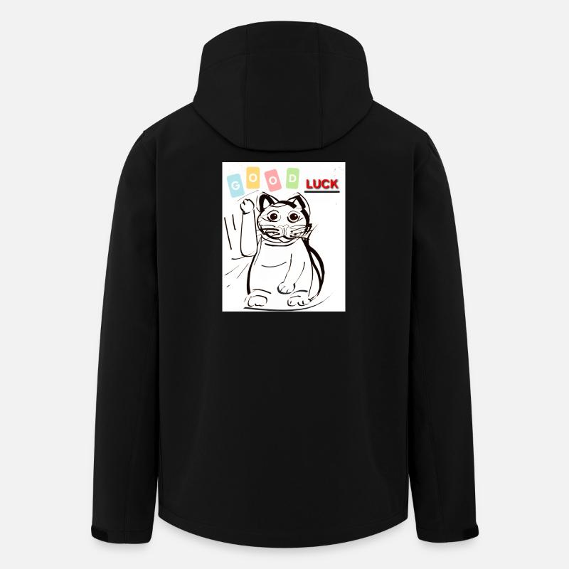 Waving cat good luck - Men’s Recycled Softshell Jacket by Stanley/Stella - black