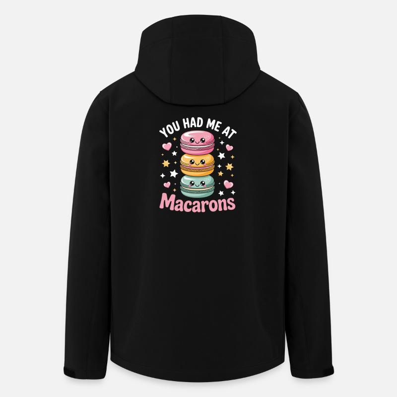 Macaron Französische Desserts - Recycelte Männer Softshell-Jacke von Stanley/Stella - Schwarz