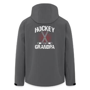 Hockey Hockey sur glace Joueur de hockey Cadeau de grand-père - Veste softshell homme en polyester recyclé Stanley/Stella - noir - Dos - AI Model Male 185 light (185cm)