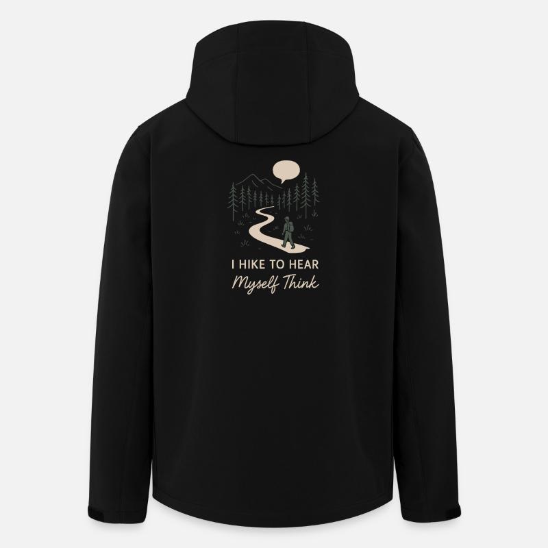 Solo Camping Introverted Camper Quiet - Men’s Recycled Softshell Jacket by Stanley/Stella - black