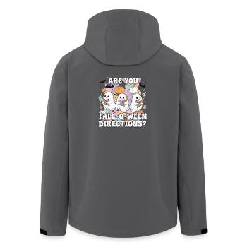 Lecture des fantômes de Fall-O-Ween - Veste softshell homme en polyester recyclé Stanley/Stella - noir - Dos - AI Model Male 185 light (185cm)