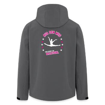 Ballet Ballet Ballet Danseuse Ballerine - Veste softshell homme en polyester recyclé Stanley/Stella - noir - Dos - AI Model Male 185 light (185cm)
