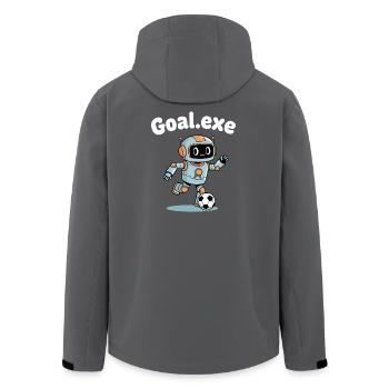Goal.Exe Roboter Fußball - Recycelte Männer Softshell-Jacke von Stanley/Stella - Anthrazit - Hinten - AI Model Male 185 light (185cm)