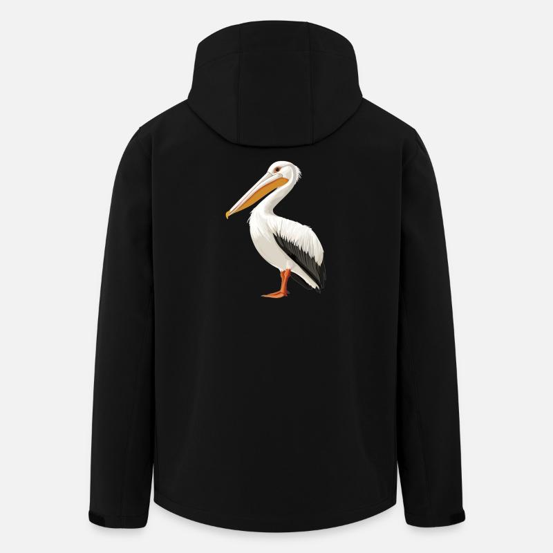 Pelikane Pelikan - Recycelte Männer Softshell-Jacke von Stanley/Stella - Schwarz