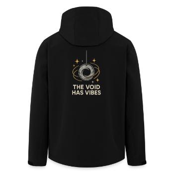 Rien n’a d’importance Nihilisme Humour absurde - Veste softshell homme en polyester recyclé Stanley/Stella - noir - Dos - AI Model Male 185 light (185cm)