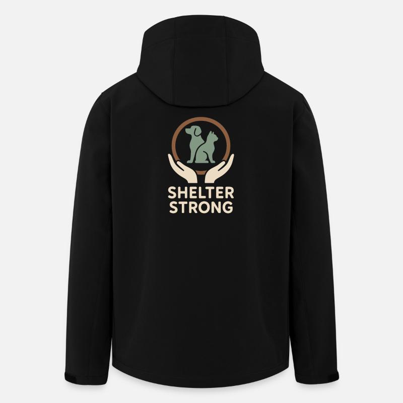 Tierheimmitarbeiter, Tierrettungs-freiwilliger - Recycelte Männer Softshell-Jacke von Stanley/Stella - Schwarz