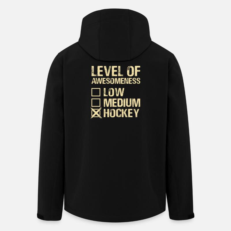 Hockey Eishockey Eishockeyspieler Geschenk - Recycelte Männer Softshell-Jacke von Stanley/Stella - Schwarz