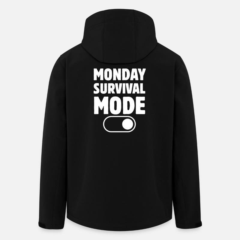 Lustiges Zitat der Modearbeitswoche - Recycelte Männer Softshell-Jacke von Stanley/Stella - Schwarz
