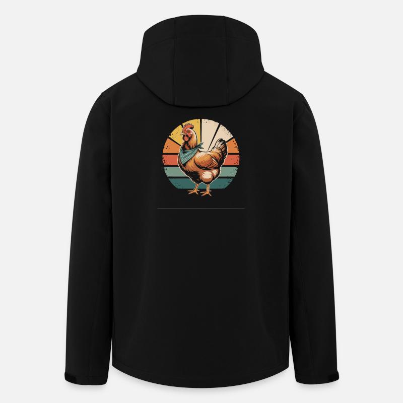 Chickens Chicken - Men’s Recycled Softshell Jacket by Stanley/Stella - black
