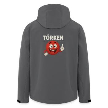 Lustiger Spruch Törken Cartoon Witzig Türkei Meme - Recycelte Männer Softshell-Jacke von Stanley/Stella - Anthrazit - Hinten - AI Model Male 185 light (185cm)