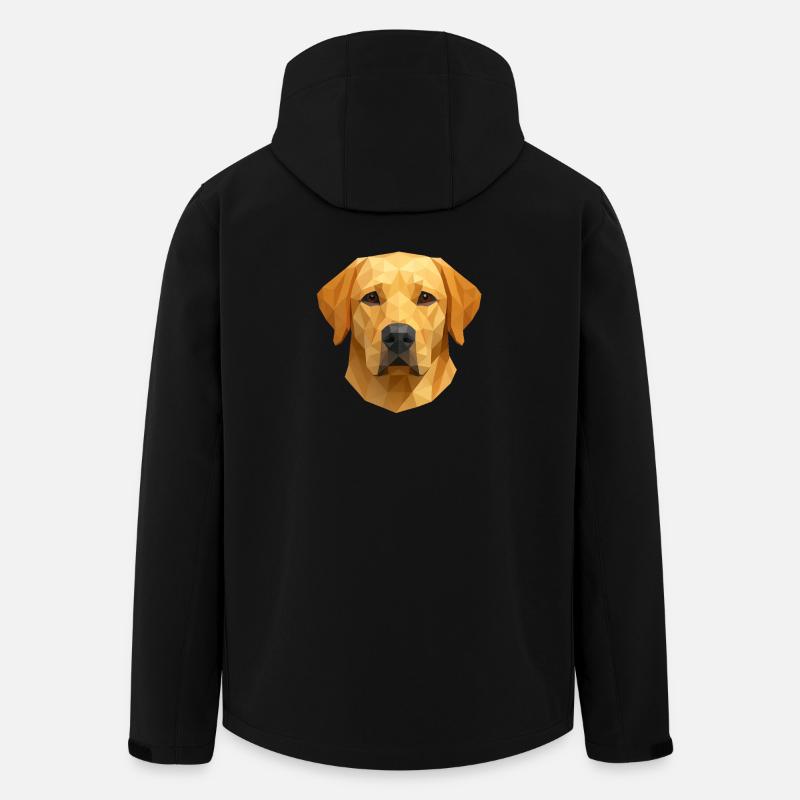 Polygon Labrador Retriever Cadeau - Veste softshell homme en polyester recyclé Stanley/Stella - noir