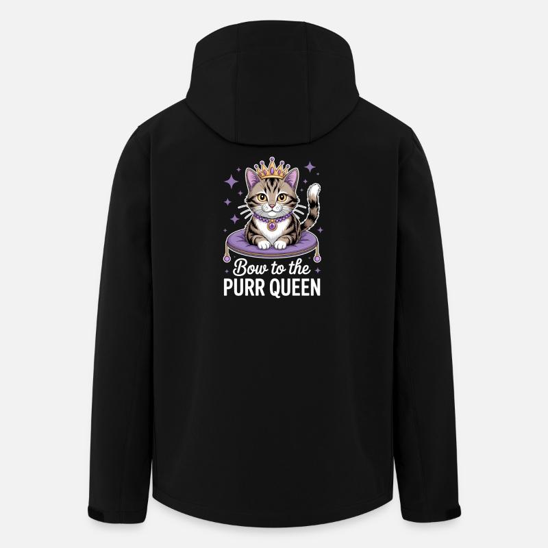 Chat Disant Chat Drôle Chat Cadeau - Veste softshell homme en polyester recyclé Stanley/Stella - noir