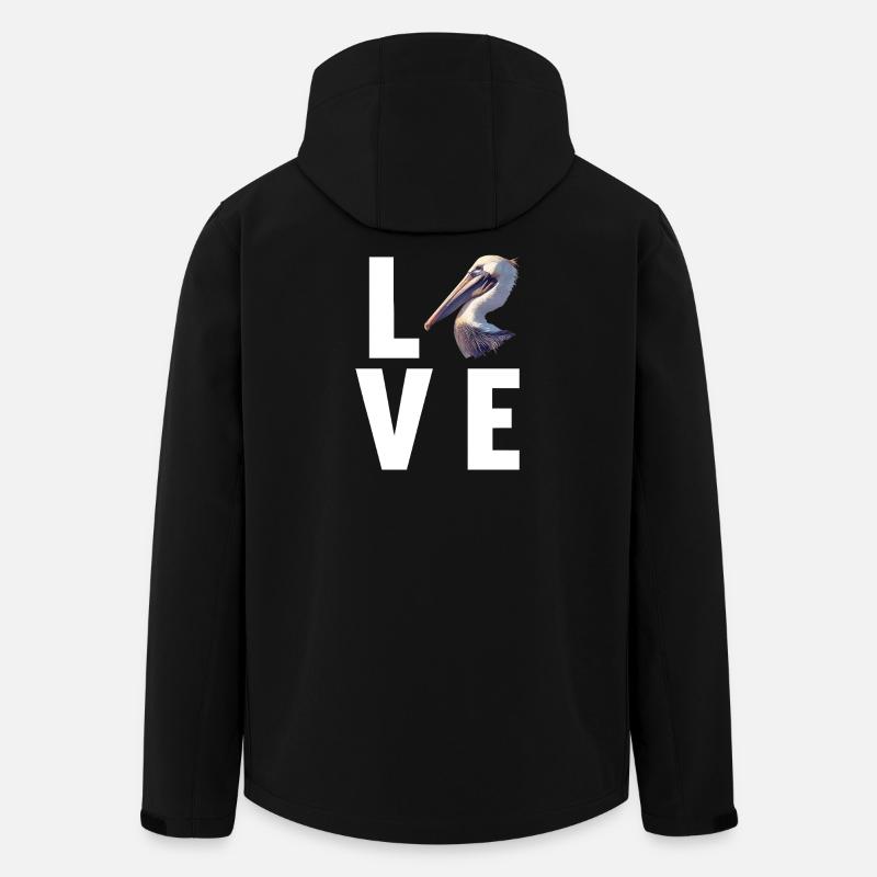 Pelikane Pelikan - Recycelte Männer Softshell-Jacke von Stanley/Stella - Schwarz