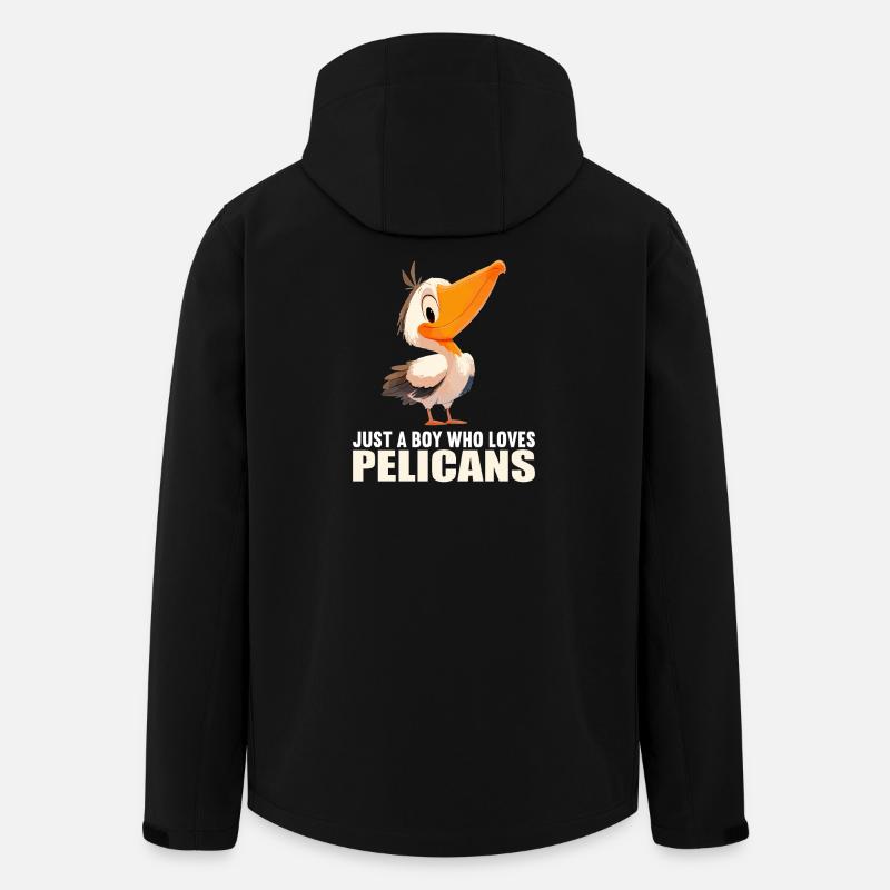 Pelikane Pelikan - Recycelte Männer Softshell-Jacke von Stanley/Stella - Schwarz