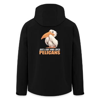 Pelikane Pelikan - Recycelte Männer Softshell-Jacke von Stanley/Stella - Schwarz - Hinten - AI Model Male 185 light (185cm)