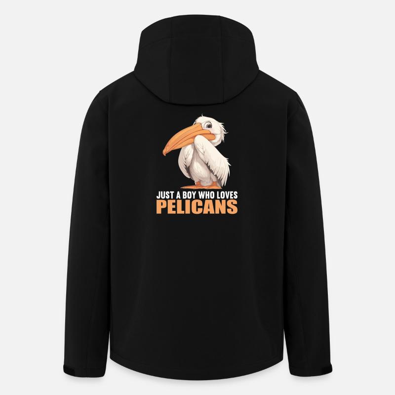 Pelikane Pelikan - Recycelte Männer Softshell-Jacke von Stanley/Stella - Schwarz