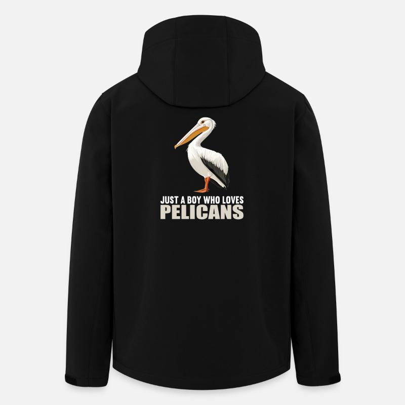 Pelikane Pelikan - Recycelte Männer Softshell-Jacke von Stanley/Stella - Schwarz