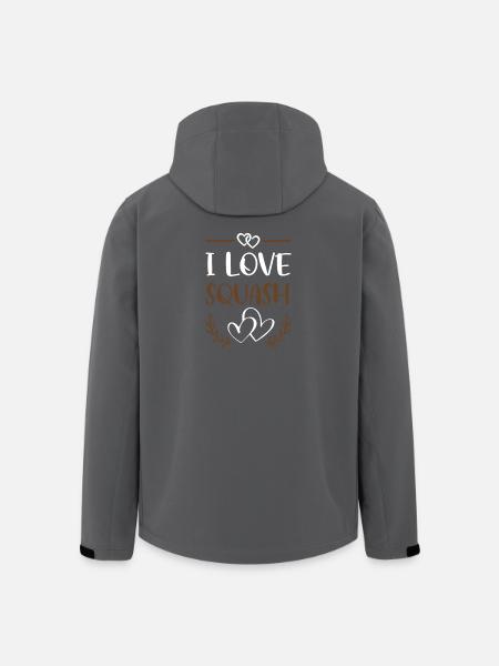 J’adore le squash - Veste softshell homme en polyester recyclé Stanley/Stella - noir