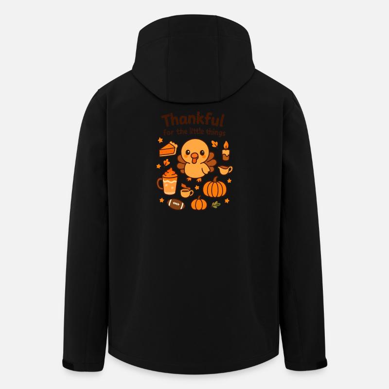 Niedliche Truthahn-Thanksgiving-Parade - Recycelte Männer Softshell-Jacke von Stanley/Stella - Schwarz