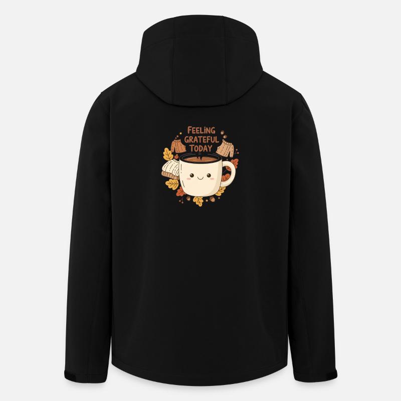 Grateful Latte Cup - Men’s Recycled Softshell Jacket by Stanley/Stella - black