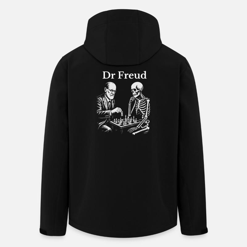 Freud Schachduell mit dem Skelett - Recycelte Männer Softshell-Jacke von Stanley/Stella - Schwarz