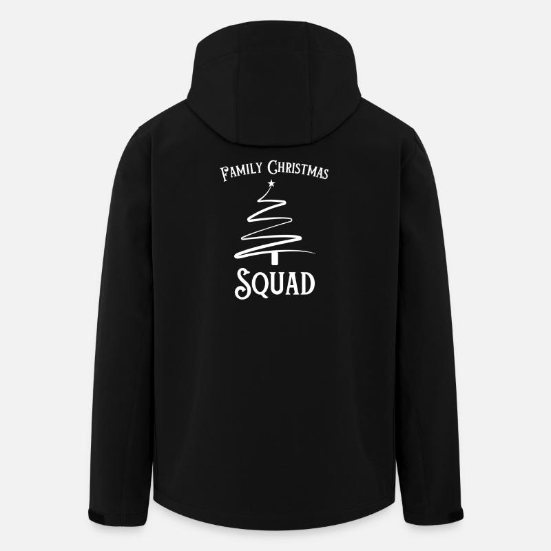 Escouade familiale de l’arbre de Noël - Veste softshell homme en polyester recyclé Stanley/Stella - noir