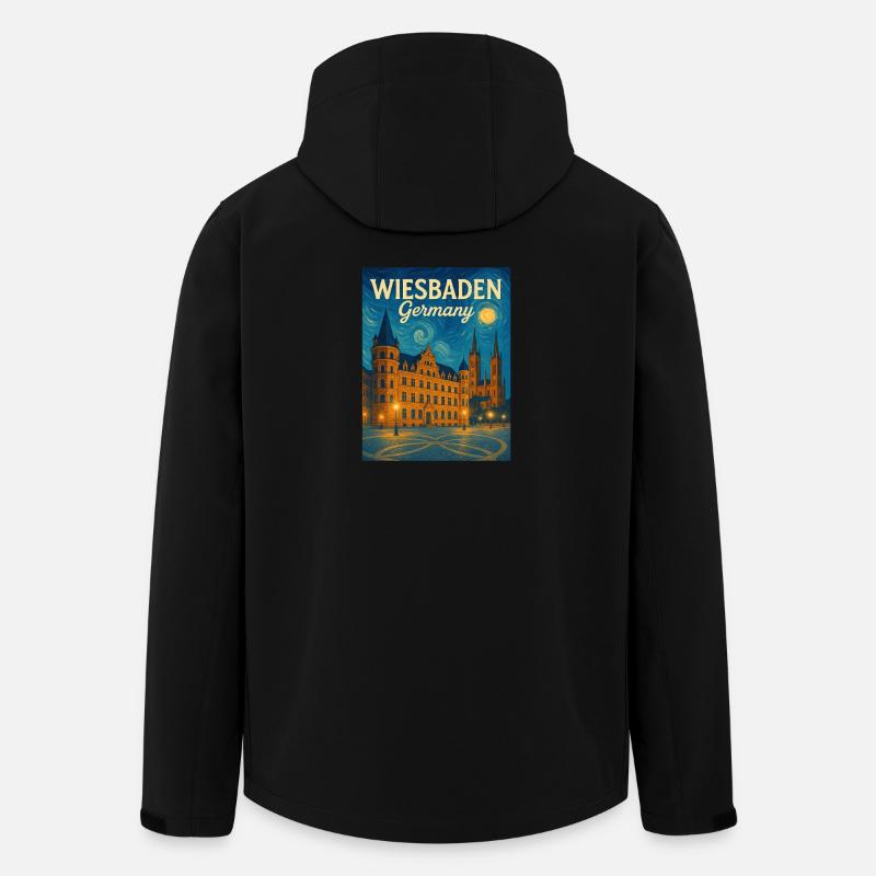 Wiesbaden - Recycelte Männer Softshell-Jacke von Stanley/Stella - Schwarz