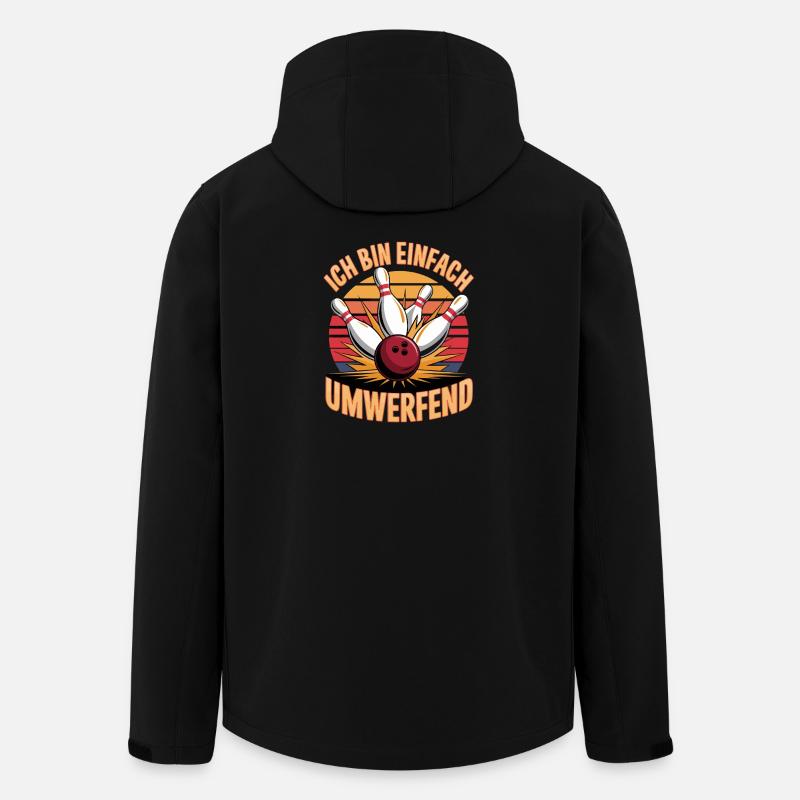 Ich Bin Einfach Umwerfend Bowling Spaß - Recycelte Männer Softshell-Jacke von Stanley/Stella - Schwarz