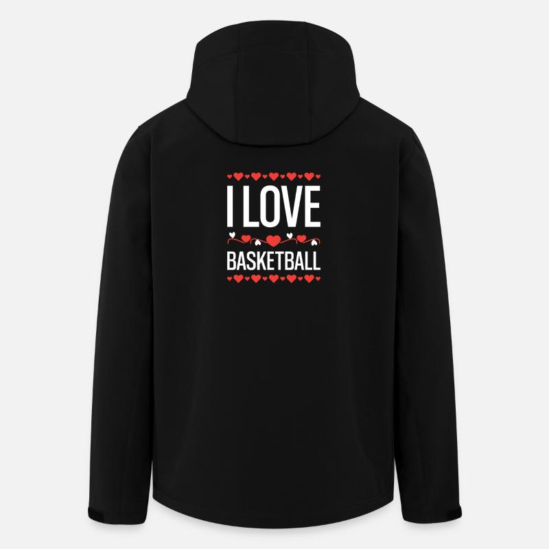 I Love Basketball  - Recycelte Männer Softshell-Jacke von Stanley/Stella - Schwarz