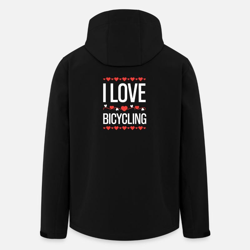 J’adore le vélo - Veste softshell homme en polyester recyclé Stanley/Stella - noir