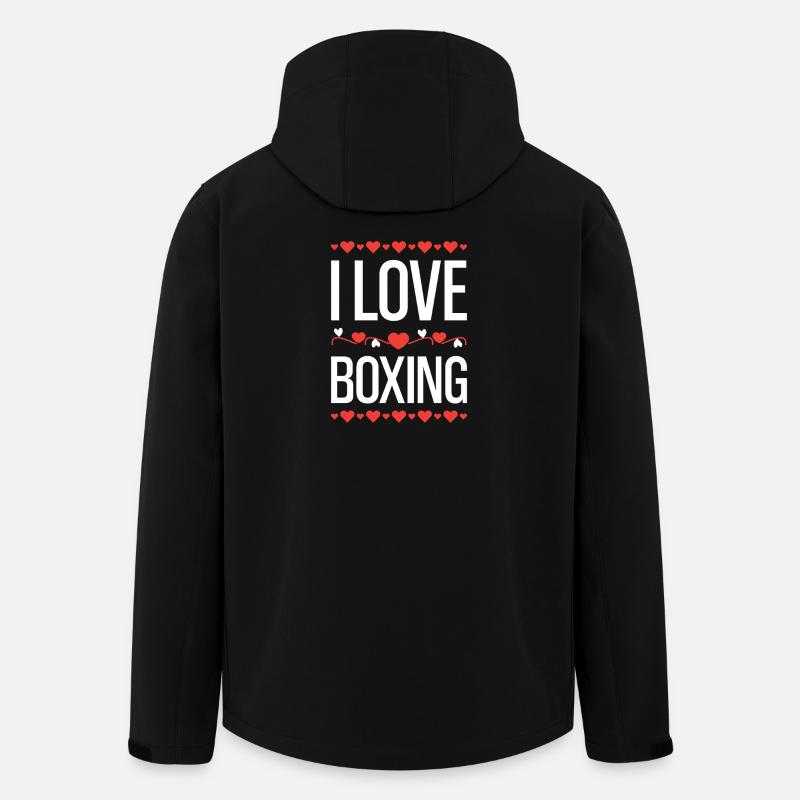 J’adore la boxe - Veste softshell homme en polyester recyclé Stanley/Stella - noir