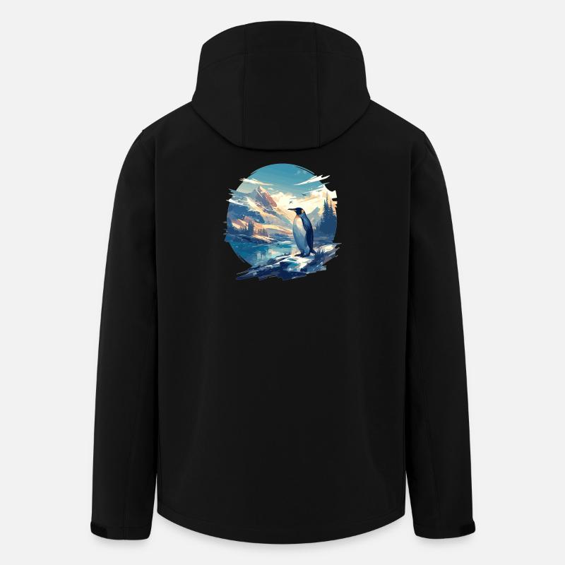 Pinguine Pinguin - Recycelte Männer Softshell-Jacke von Stanley/Stella - Schwarz
