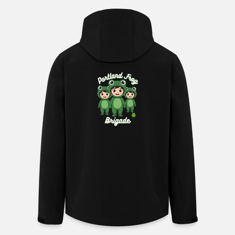Portland Frosch-Brigade - Recycelte Männer Softshell-Jacke von Stanley/Stella - Schwarz